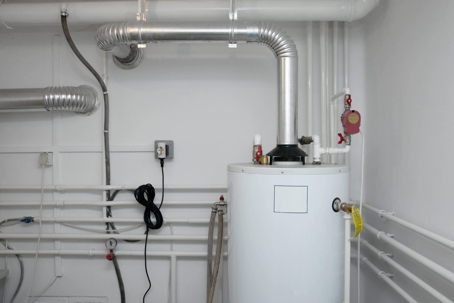 pipes of a water heater system